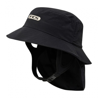 FCS Black Essential Surf Bucket Hat
